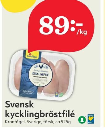 Hemköp Svensk kycklingbröstfilé erbjuda