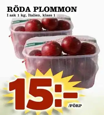 Matboden Ektorp Röda plommon erbjuda