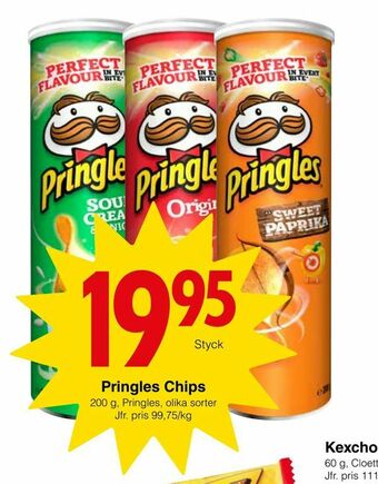Matöppet Pringles Chips erbjuda