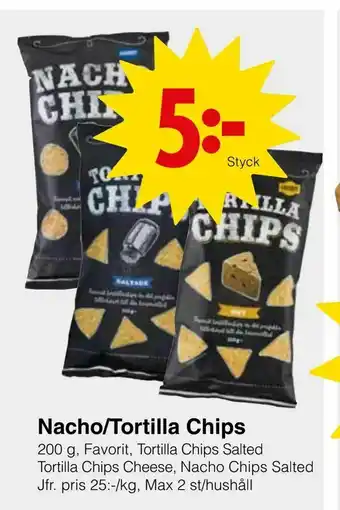 Matöppet Nacho/Tortilla Chips erbjuda
