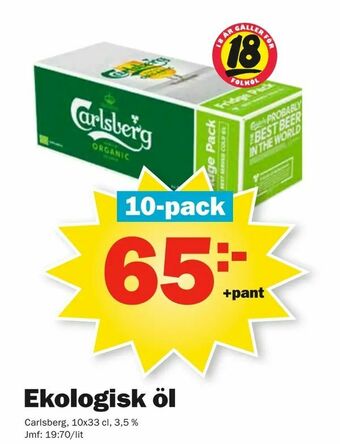 Pekås Ekologisk öl erbjuda