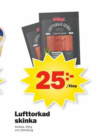 Pekås Lufttorkad skinka erbjuda