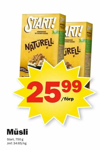 Pekås Müsli erbjuda