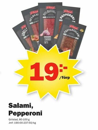 Pekås Salami, Pepperoni erbjuda