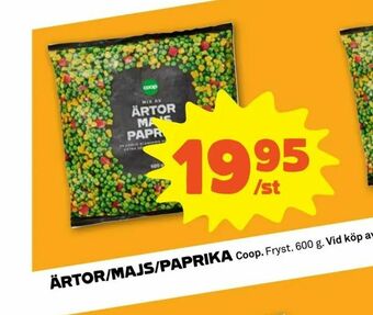 Stora Coop Ärtor/majs/paprika erbjuda