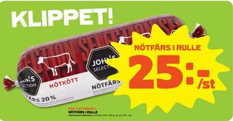 Stora Coop Nötfärs i rulle erbjuda