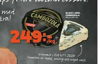 Stora Coop Black label cambozola erbjuda