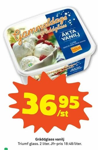 Stora Coop Gräddglass vanilj erbjuda