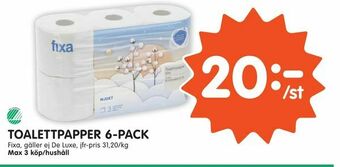 Tempo Toalettpapper 6-pack erbjuda