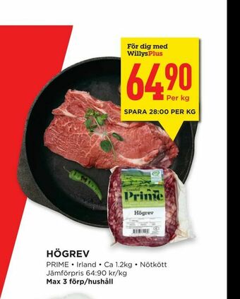 Willys Hemma Högrev erbjuda