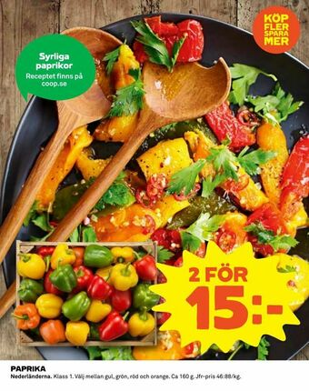 Coop Paprika erbjuda