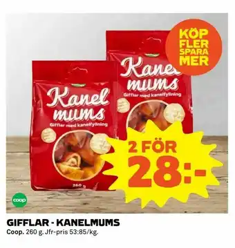 Gifflar - kanelmums
