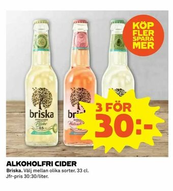 Coop Extra Alkoholfri cider erbjuda