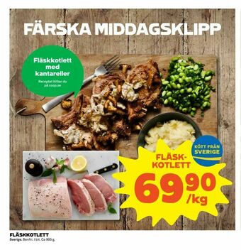Coop Extra Fläskkotlett erbjuda