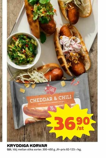 Coop Extra Kryddiga korvar erbjuda