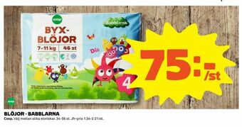 Coop Extra Blöjor - babblarna erbjuda