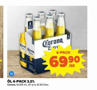 Coop Extra Öl 6-pack 3,2% erbjuda