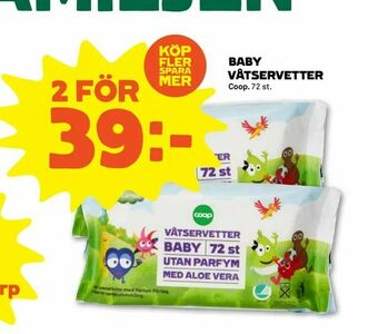 Coop Forum Baby våtservetter erbjuda