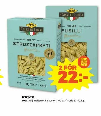 Coop Forum Pasta erbjuda