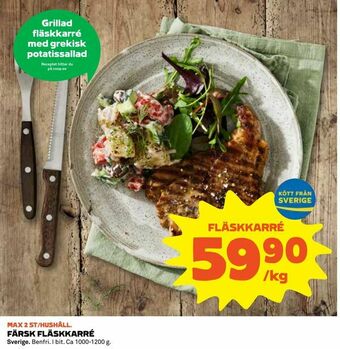 Coop Konsum Färsk fläskkarré erbjuda