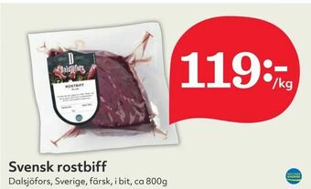 Hemköp Svensk rostbiff erbjuda