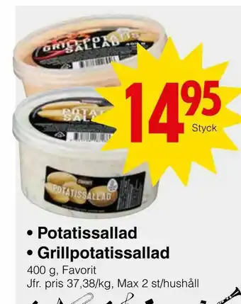 Matöppet Potatissallad • Grillpotatissallad erbjuda
