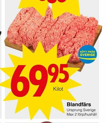 Matöppet Blandfärs erbjuda
