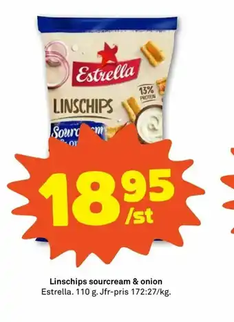 Linschips sourcream & onion