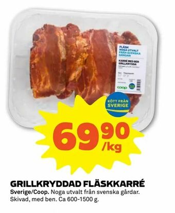 Stora Coop Grillkryddad fläskkarré erbjuda