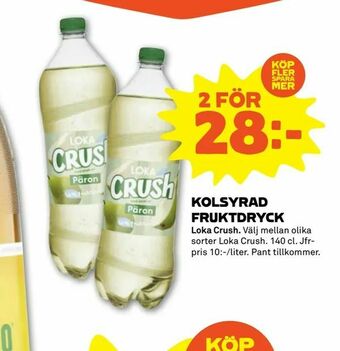 Stora Coop Kolsyrad fruktdryck erbjuda