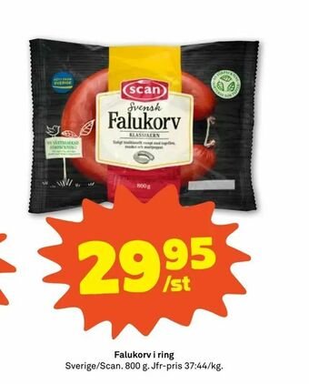 Stora Coop Falukorv i ring erbjuda