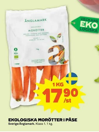 Stora Coop Ekologiska morötter i påse erbjuda