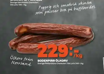 Stora Coop Bodenpirr ölkorv erbjuda