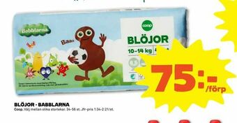 Stora Coop Blöjor - babblarna erbjuda