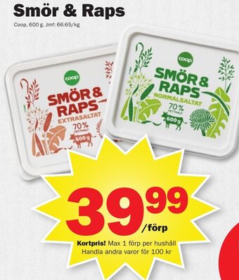 Pekås Smör & Raps erbjuda