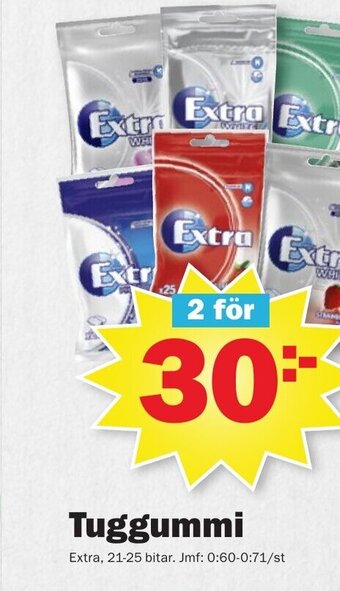 Pekås Tuggummi erbjuda