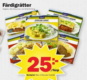 Pekås Färdigrätter Dafgårds erbjuda