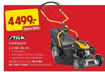 Jula Gräsklippare 2,2 kw, 46 cm erbjuda
