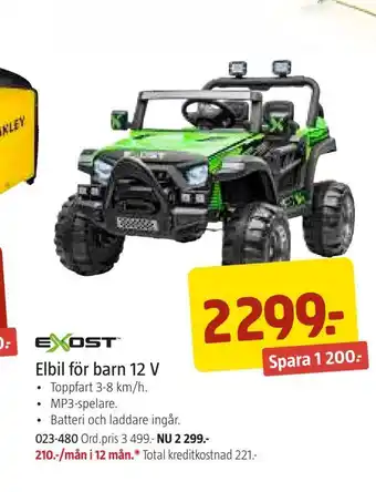 Elbil för barn 12 v