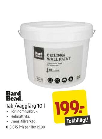 Jula Tak-/väggfärg 10 l erbjuda