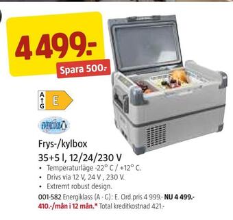 Jula Frys-/kylbox 35+5 l, 12/24/230 v erbjuda