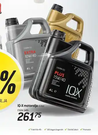 thansen Iq-x motorolja 4 liter erbjuda