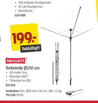 Jula Torkvinda ø210 cm erbjuda
