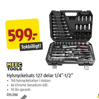 Jula Hylsnyckelsats 127 delar 1/4-1/2 erbjuda