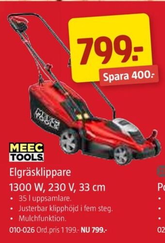 Jula Meec tools gräsklippare erbjuda