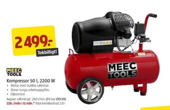 Jula Meec tools kompressor erbjuda