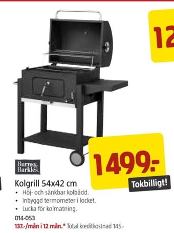 Jula Burns & barkles grill erbjuda