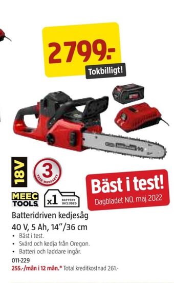 Jula Meec tools kedjesåg erbjuda