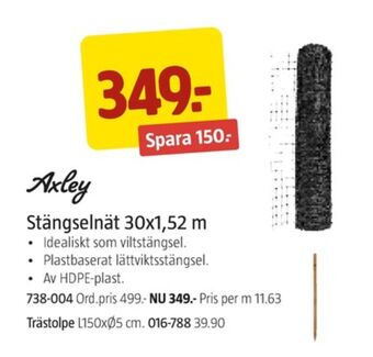 Jula Axley stängsel erbjuda