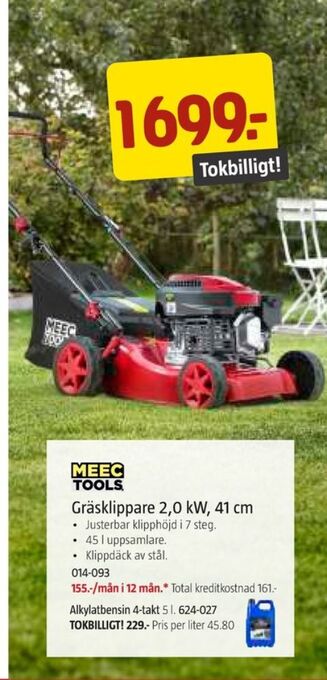 Jula Meec tools gräsklippare erbjuda